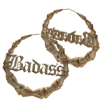 Badass Bamboo Hoops | Gold