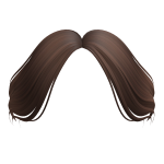 Curtain Bangs in Brown