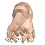 Curly Half Up Blonde Ponytail